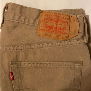 501 Levi’s Tan Jeans 32x32 Men’s